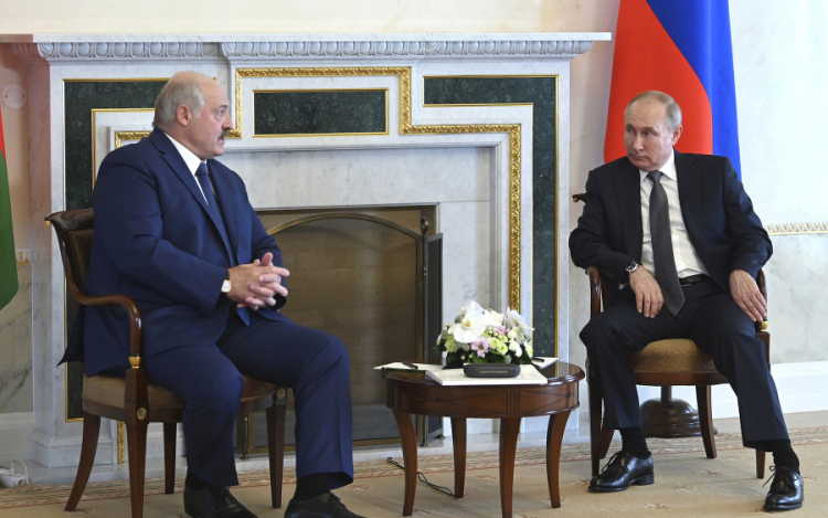 Putyin Lukasenkát fogadta a Kremlben